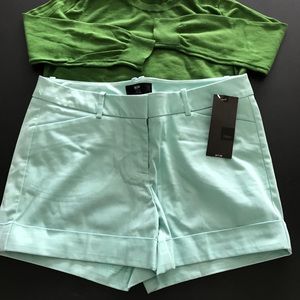 NWT Mossimo Shorts. Mint Green. Size 8